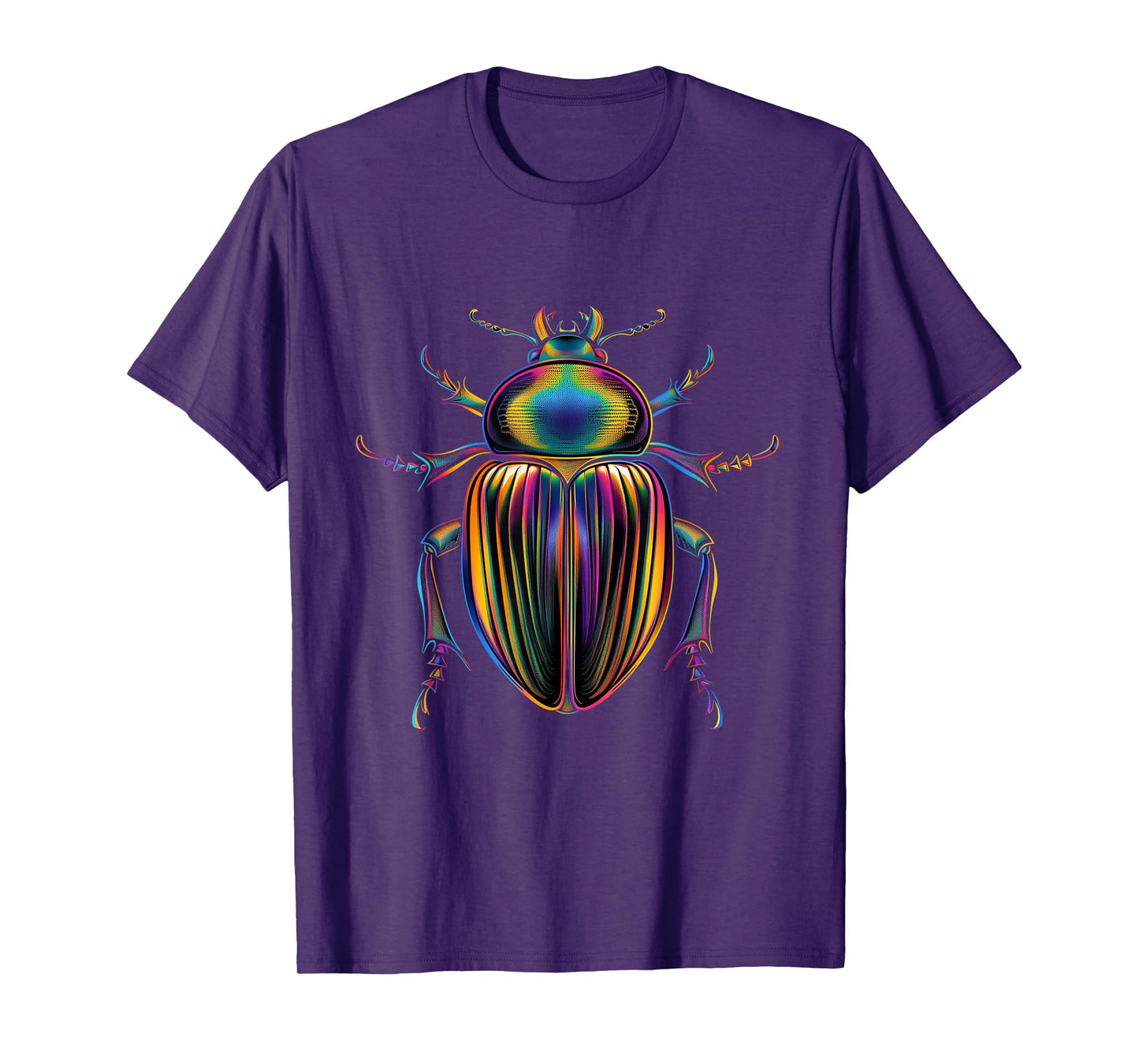 Scarab Beetle Colourful Insects Beetle Entomology Scarabaeus T-Shirt