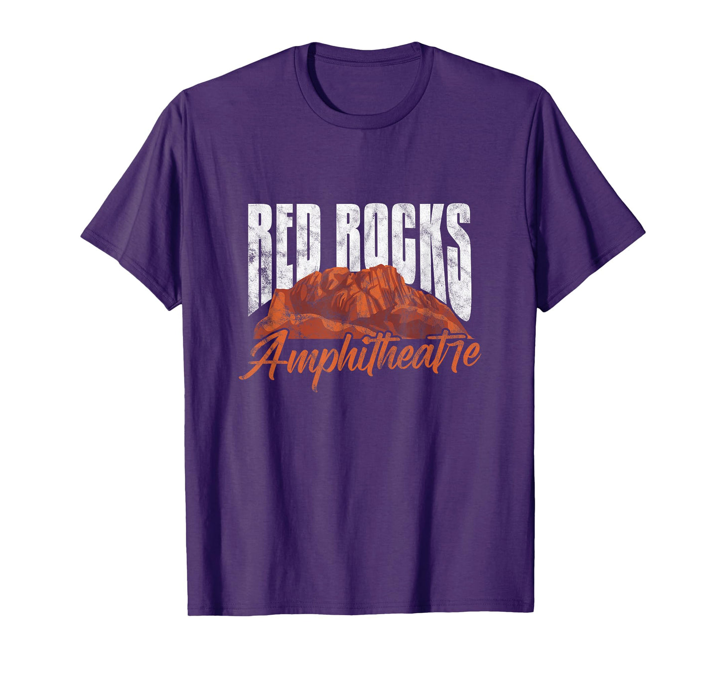 Red Rocks Amphitheatre Morrison Colorado Concerts Distressed T-Shirt