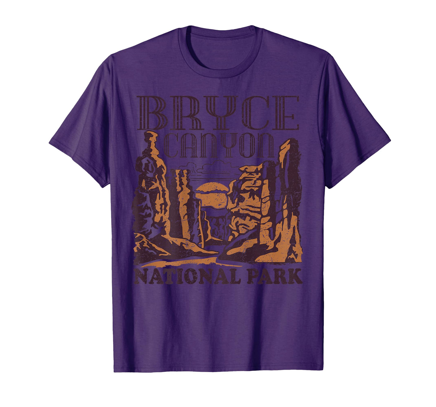 Bryce Canyon National Park (Design on Back) Vintage Style T-Shirt