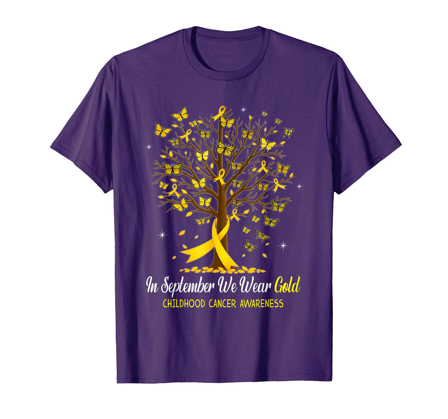in September We Wear Gold Childhood Cancer Awareness Kids T-Shirt