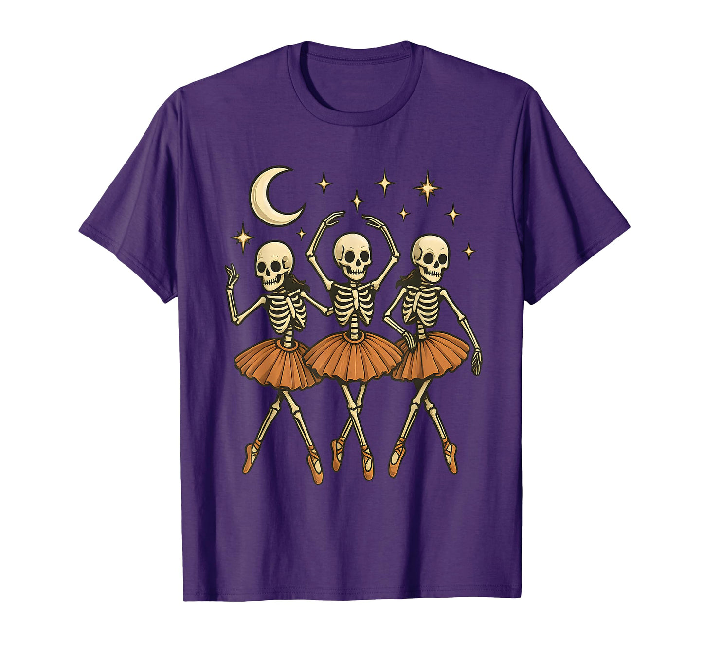 Spooky Skeleton Dance Scary Ballet Halloween Dancers T-Shirt