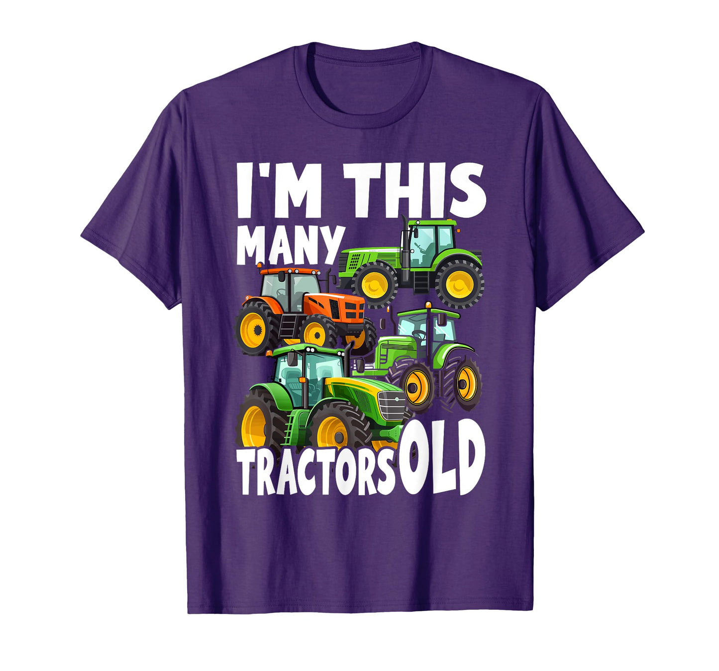 4 Year Old Boy Tractors Old 4th Birthday Farm Tractor Truck T-Shirt