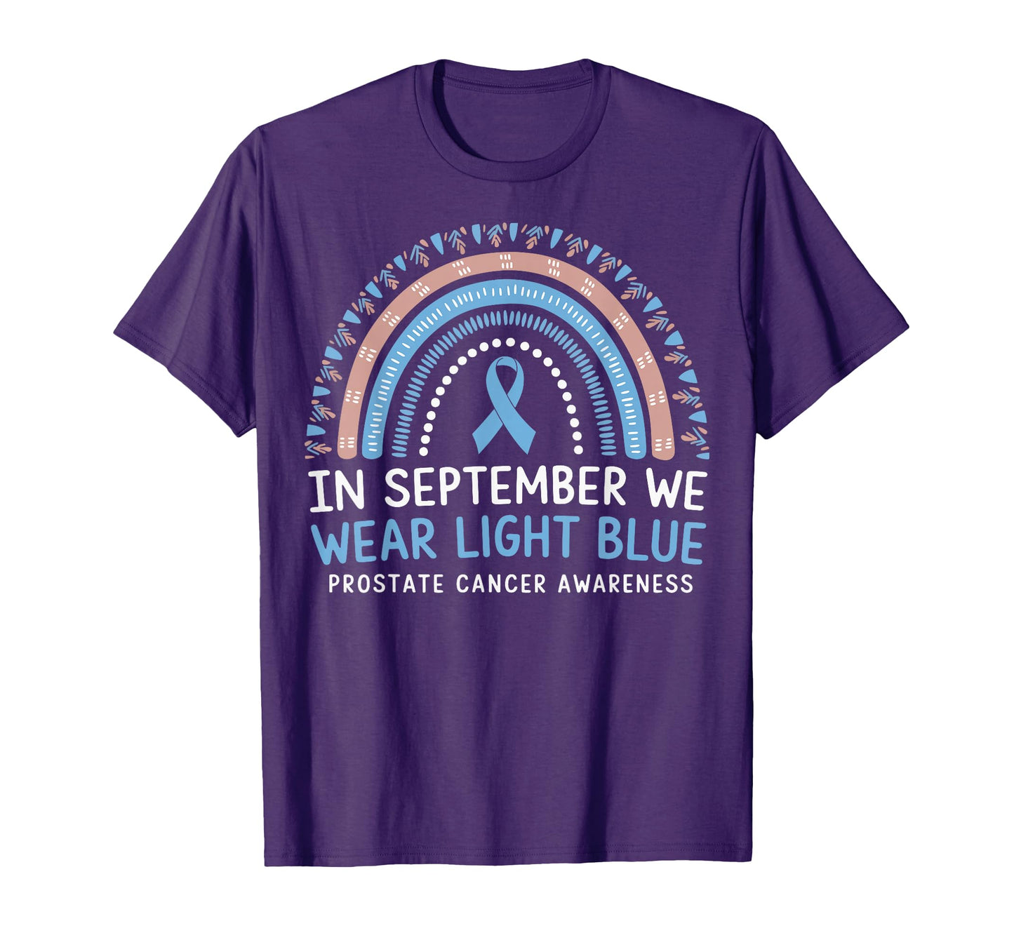 In September We Wear Light Blue Prostate Cancer Awareness T-Shirt