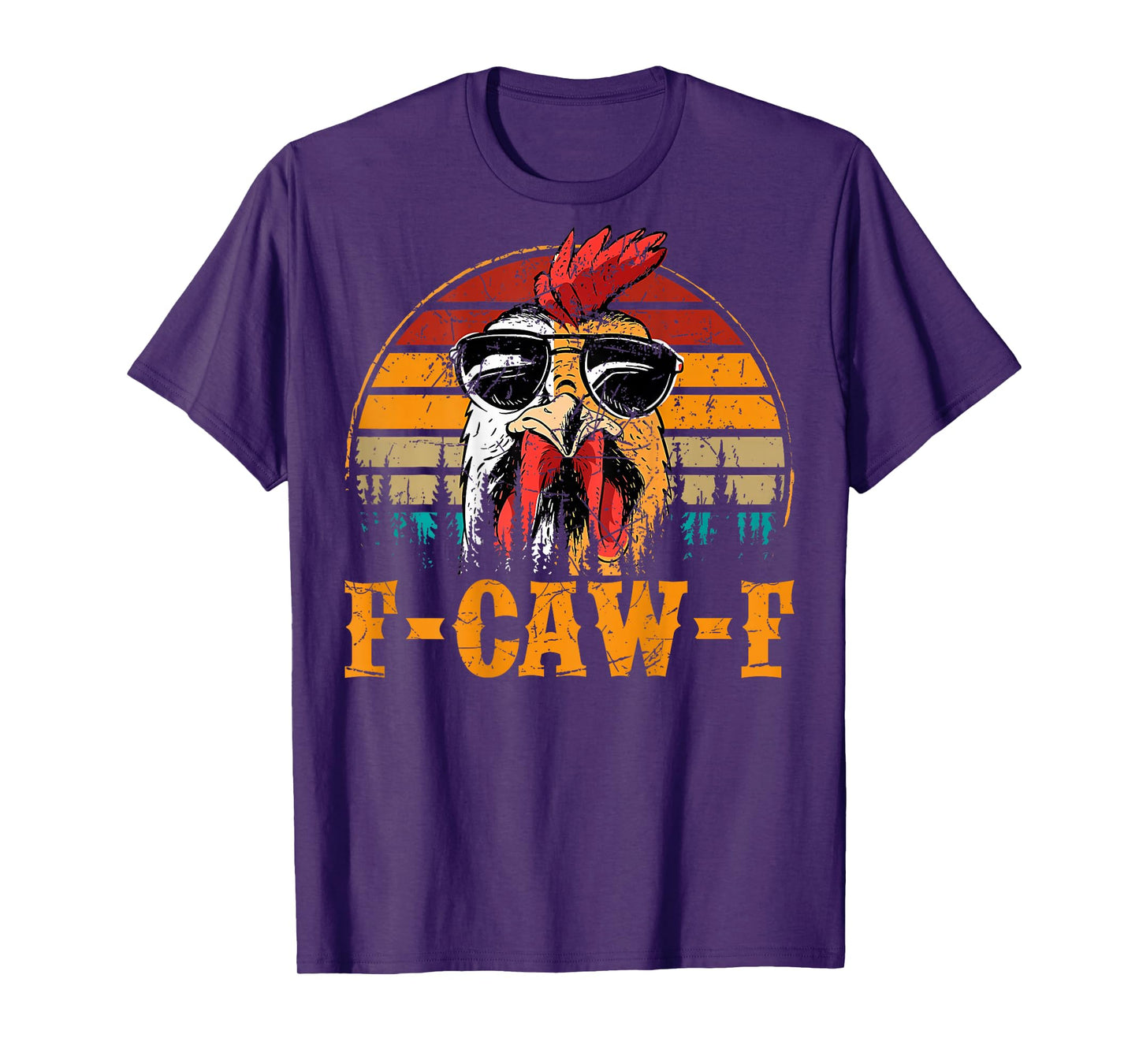 F-Caw-F Funny Chicken Humor Quote Rooster Meme (on Back) T-Shirt