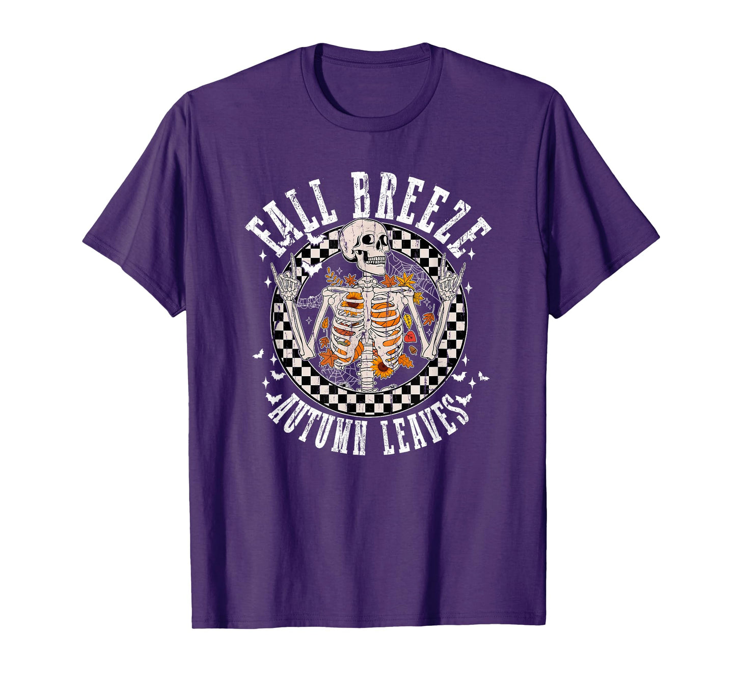 Fall Breeze and Autumn Leaves, Skeleton Dance T-Shirt