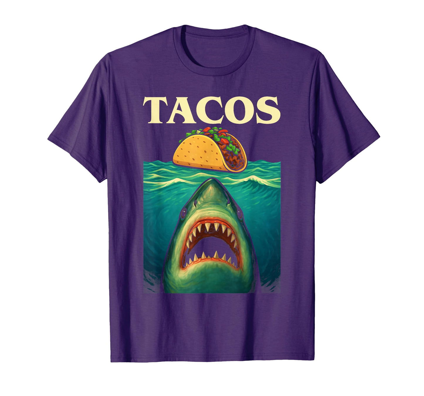 Shark Taco Lovers for Men Women Kids Taco Shark T-Shirt