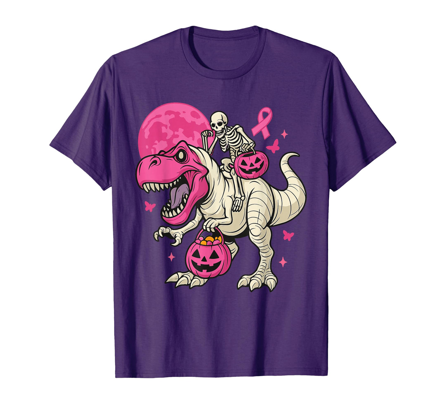 In October We Wear Pink Dinosaur Breast Cancer Awareness T-Shirt