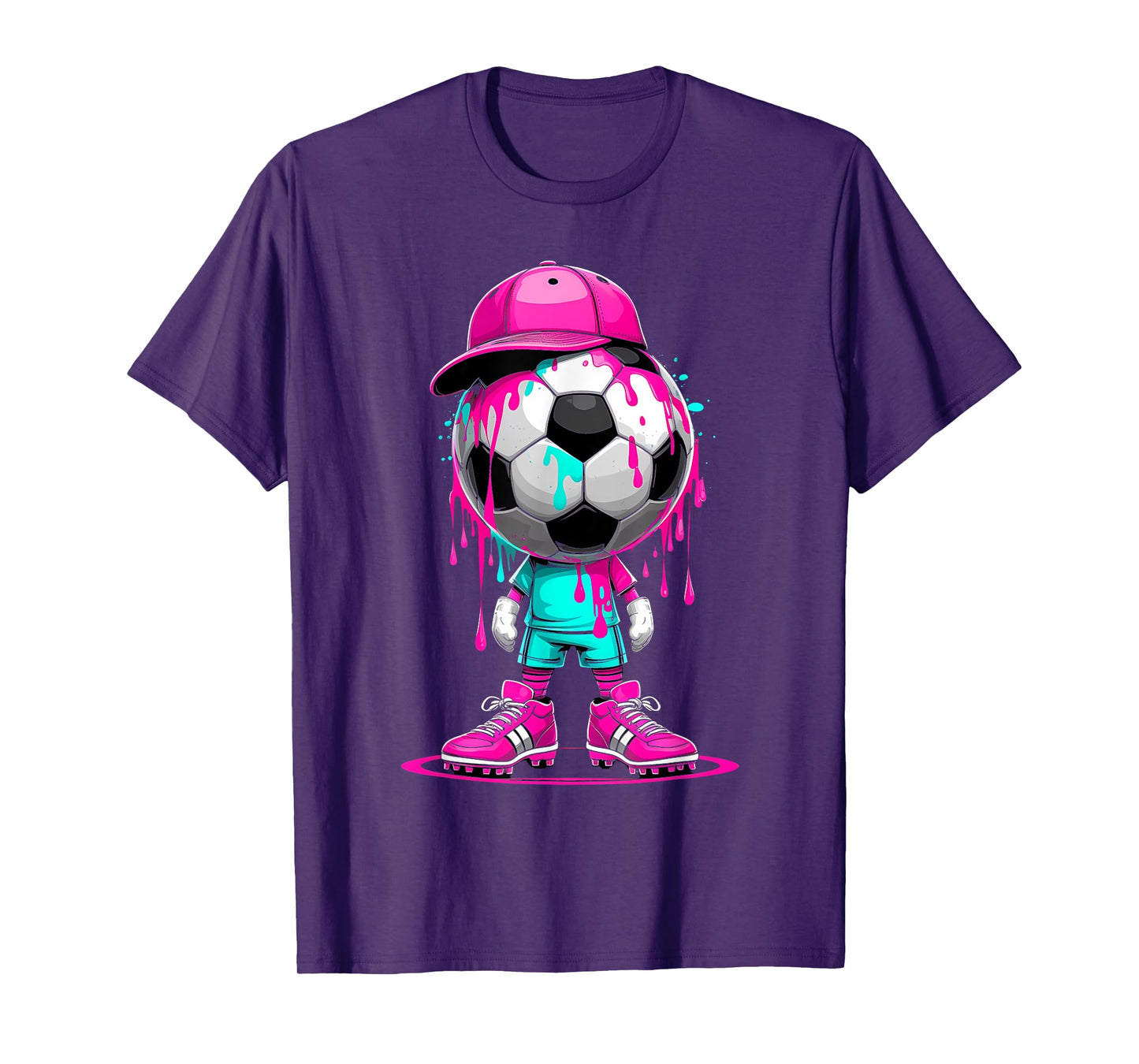 Soccer Drip Girls and Boys Ice Cream Drip Youth Game Day T-Shirt