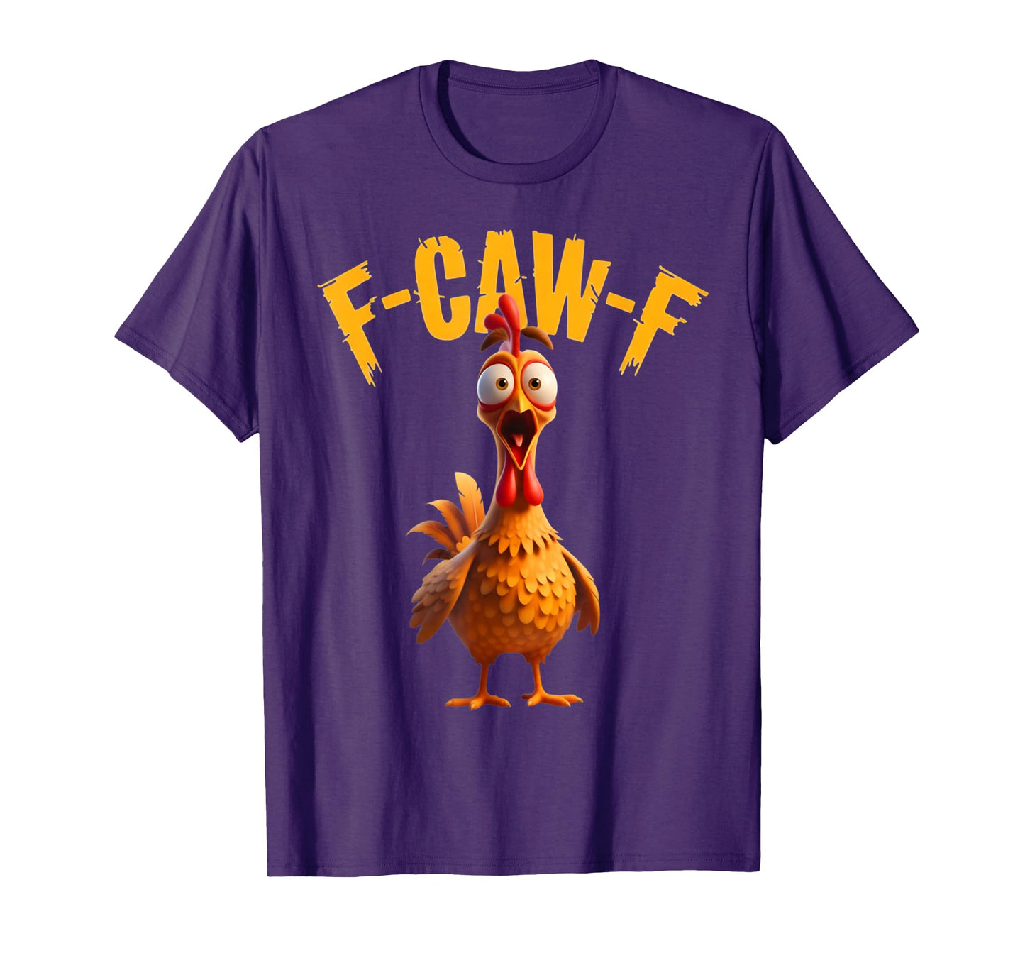 Funny Haunted Chicken F-Caw-F Tee T-Shirt