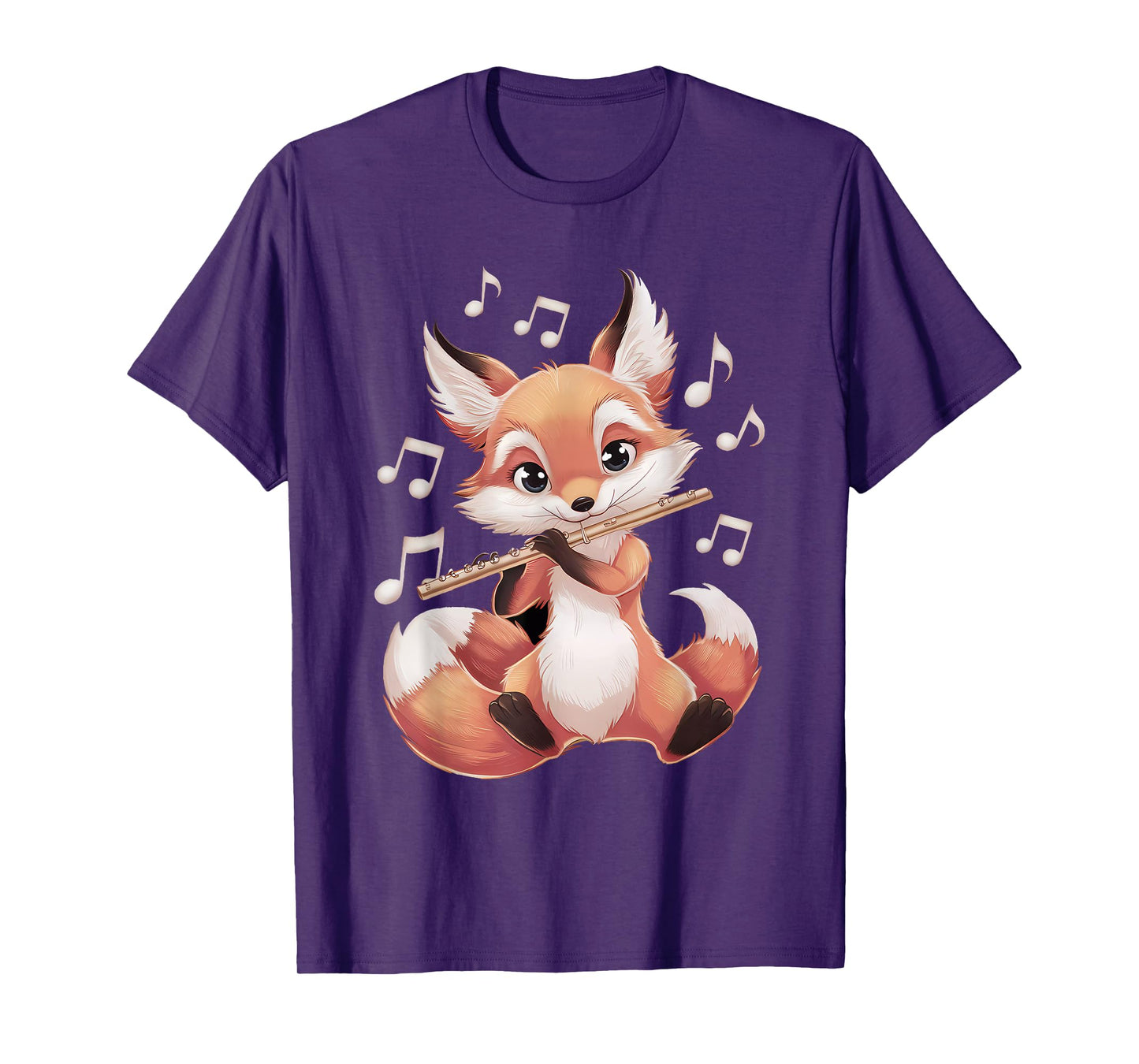 Fox Playing Flute T-Shirt