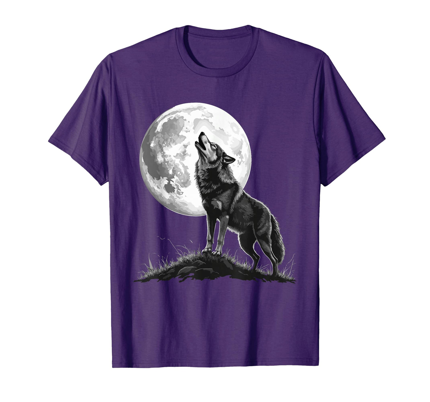 Wolf Howling Moon Forest T-Shirt