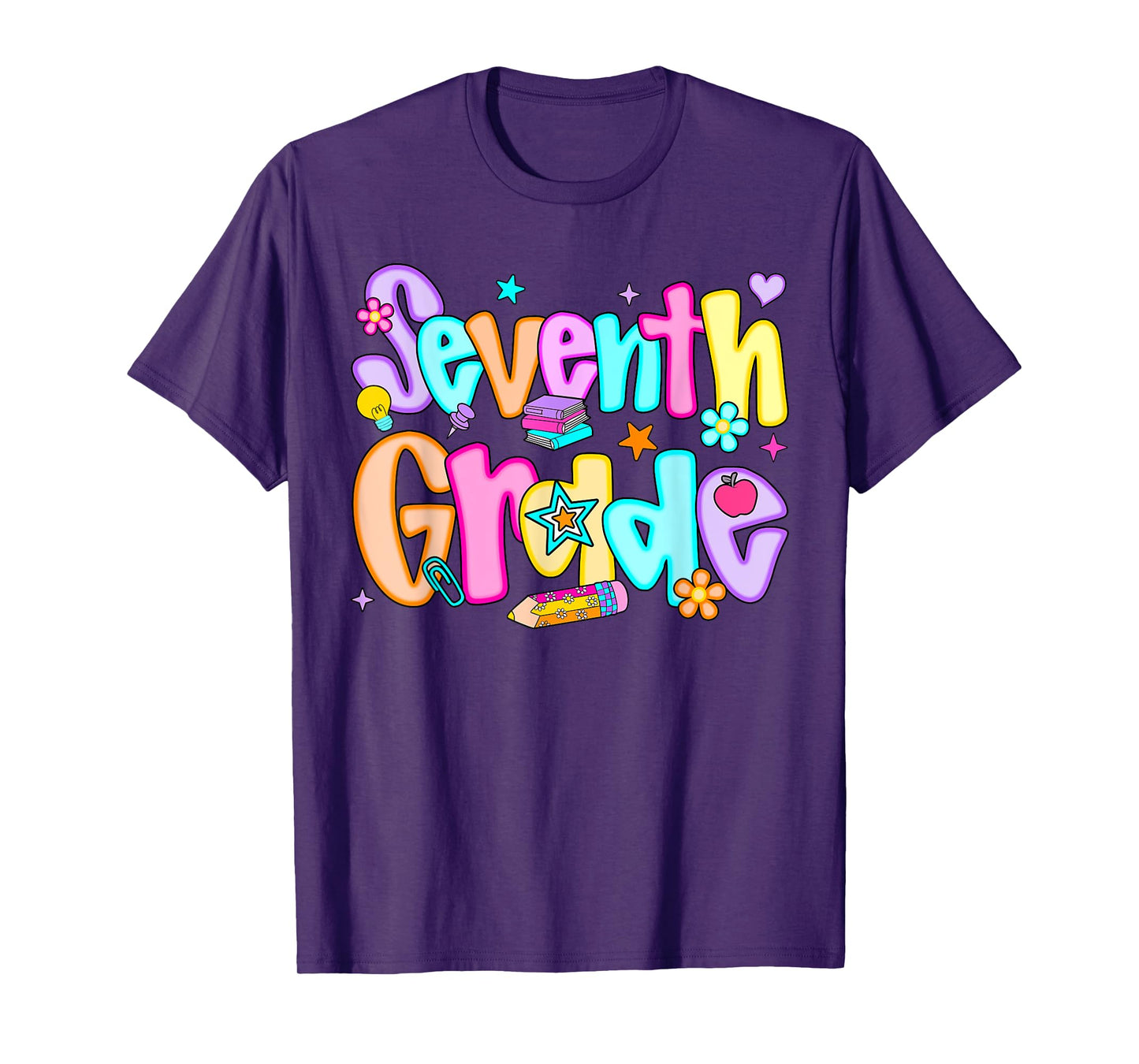Preppy Seventh Grade Back To School 7th Grade Teachers Girls T-Shirt