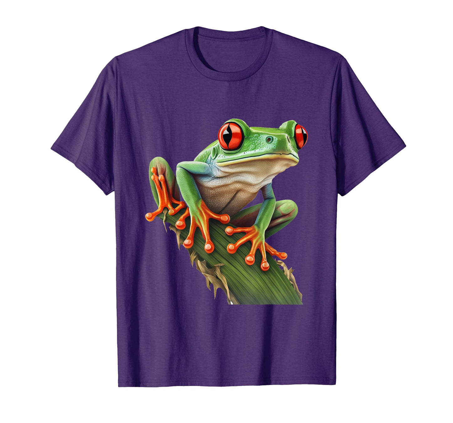 Red Eyed Tree Frog Rainforest Amphibian Leaping Frog T-Shirt