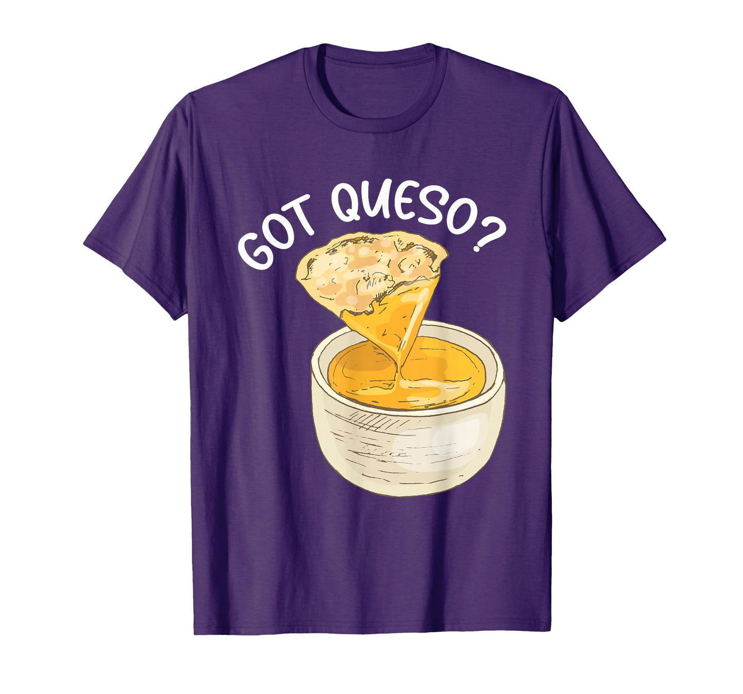 Queso Lover Hispanic Food Mexican Cheese Dip Funny Queso T-Shirt
