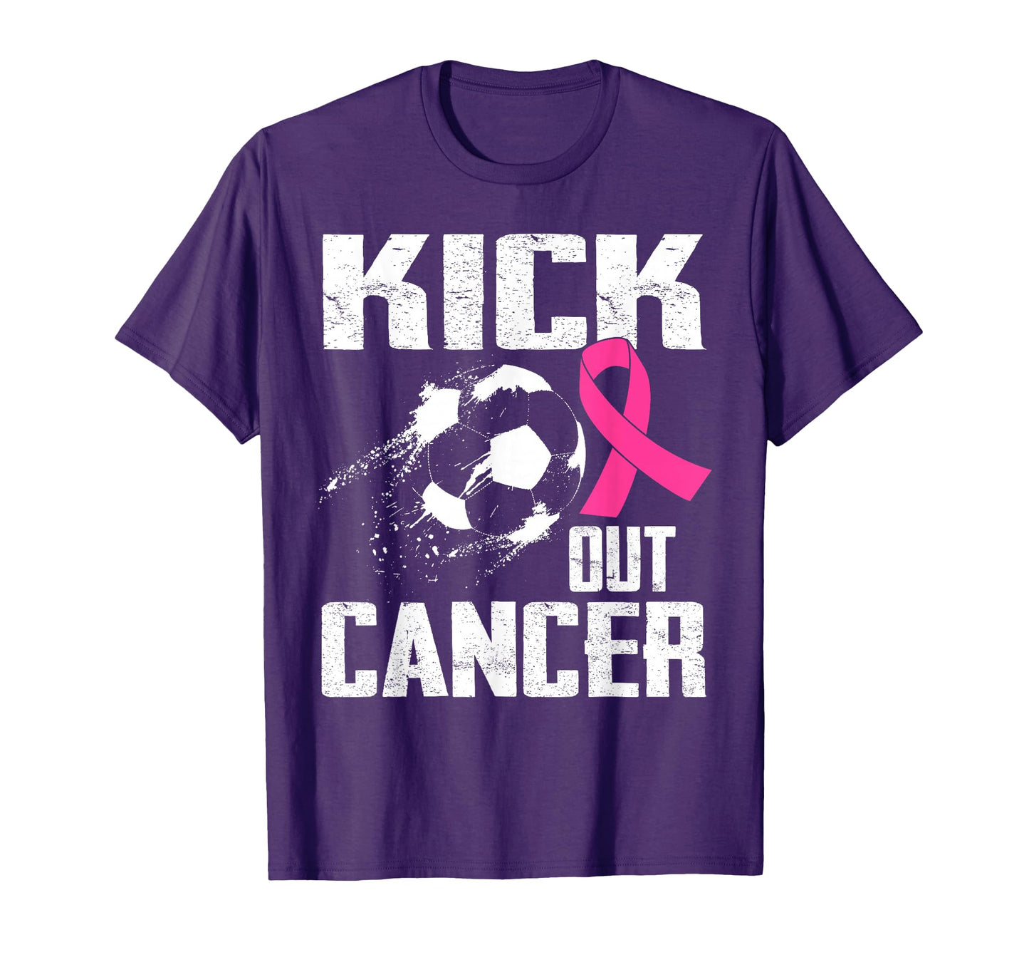 Breast Cancer Survivors Kick Out Cancer Soccer Ball Support T-Shirt