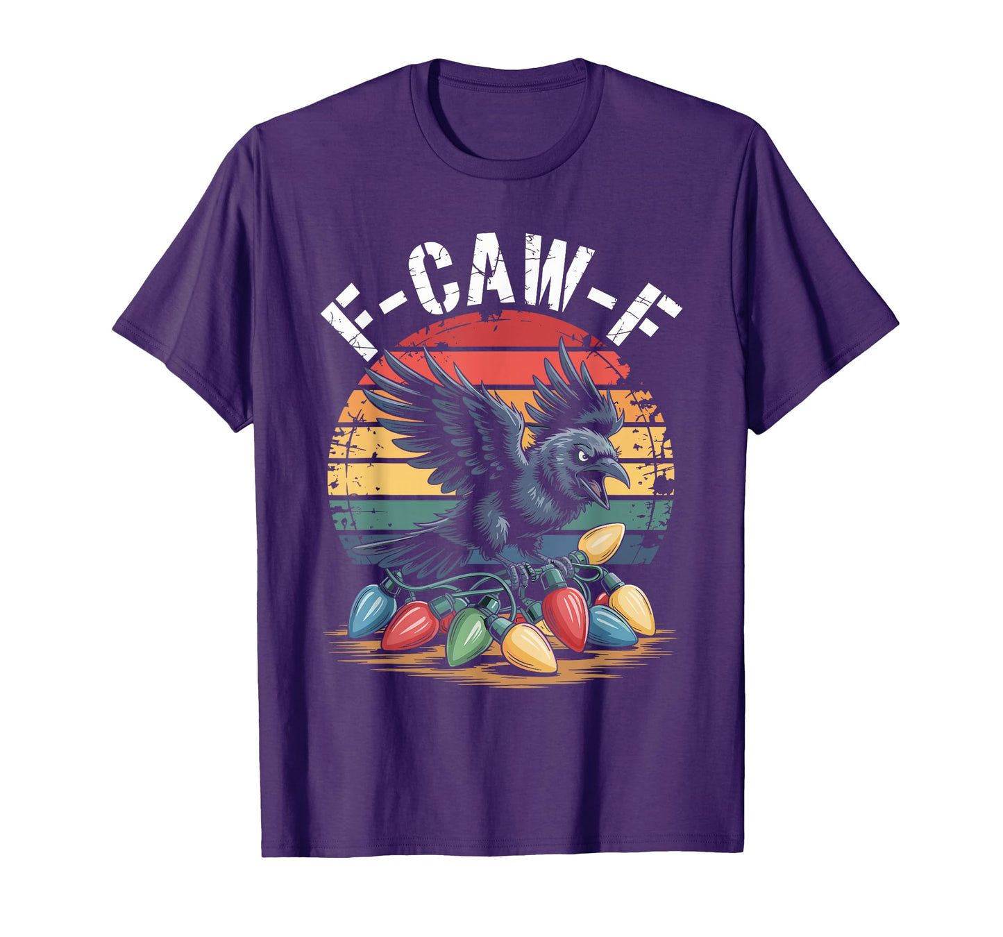 Funny Christmas F-CAW-F Crow T-Shirt