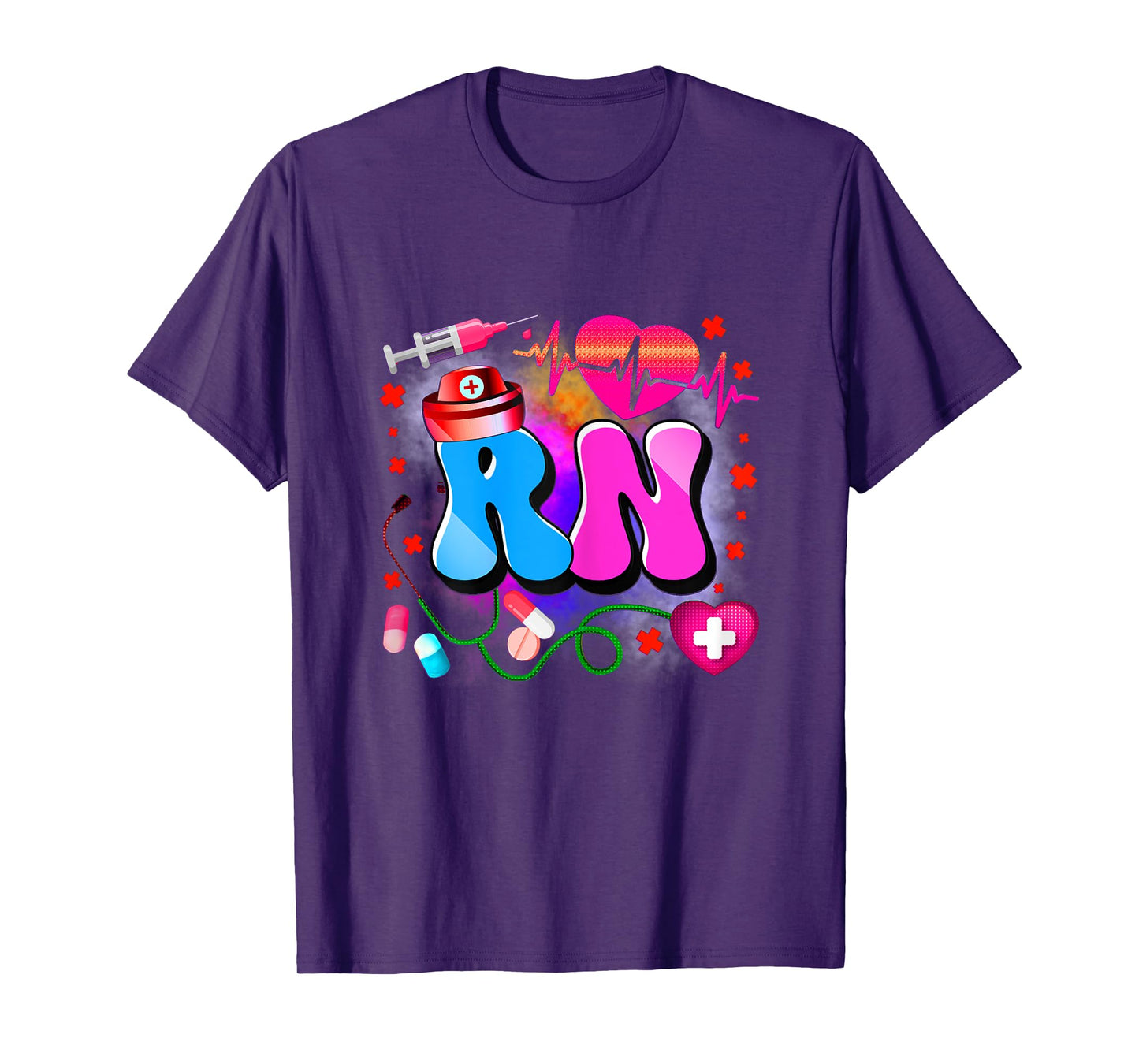 Registered Nurse RN - Tie Dye Registered Nurse Funny RN T-Shirt