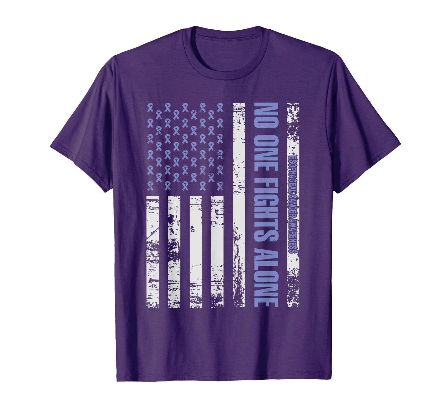 No one Fights alone Esophageal Cancer awareness Shirt T-Shirt