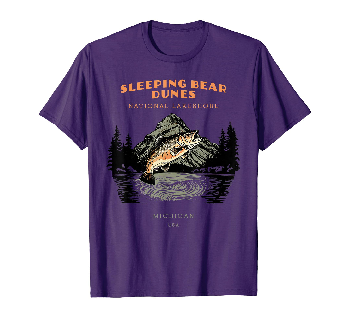 Sleeping Bear Dunes National Lakeshore Michigan Vintage T-Shirt