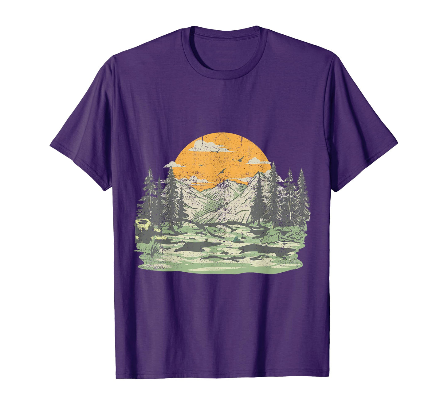 Outdoor Tree Nature Lover Wildlife Retro Forest T-Shirt