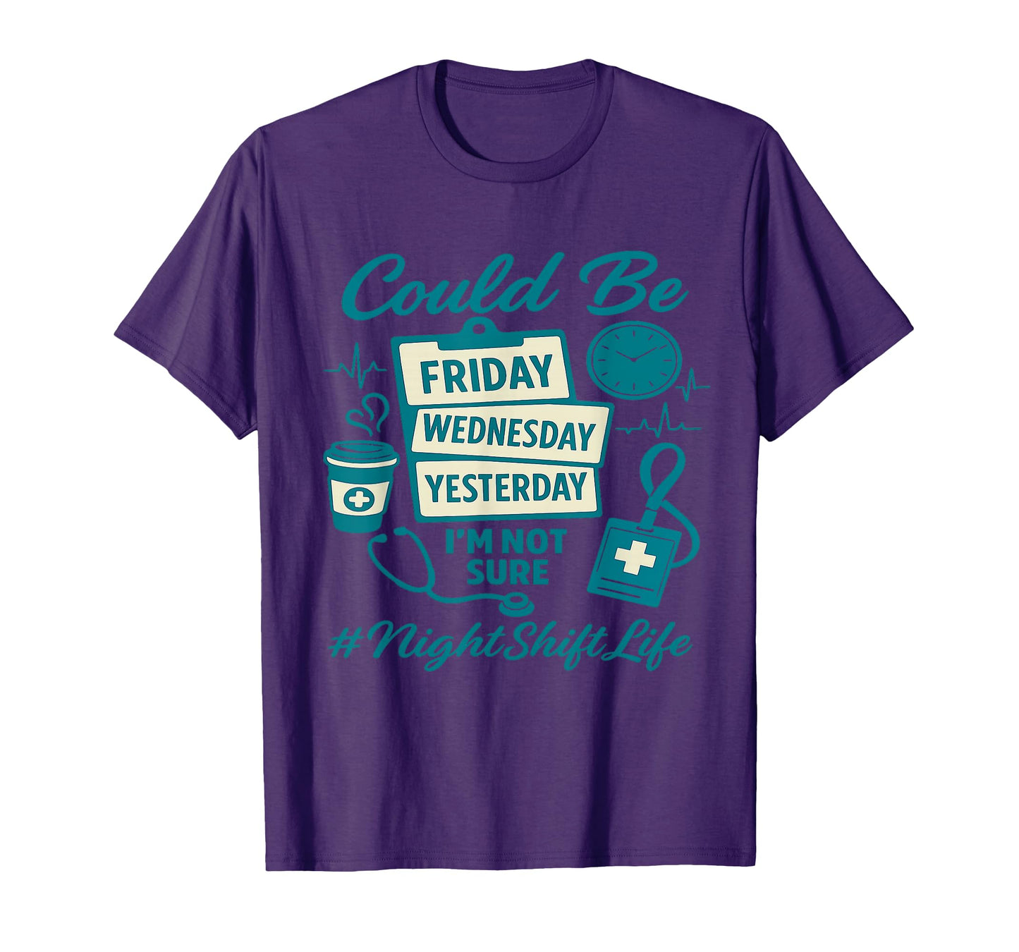 Funny Nursing Night Shift Life Squad Nurse Week T-Shirt