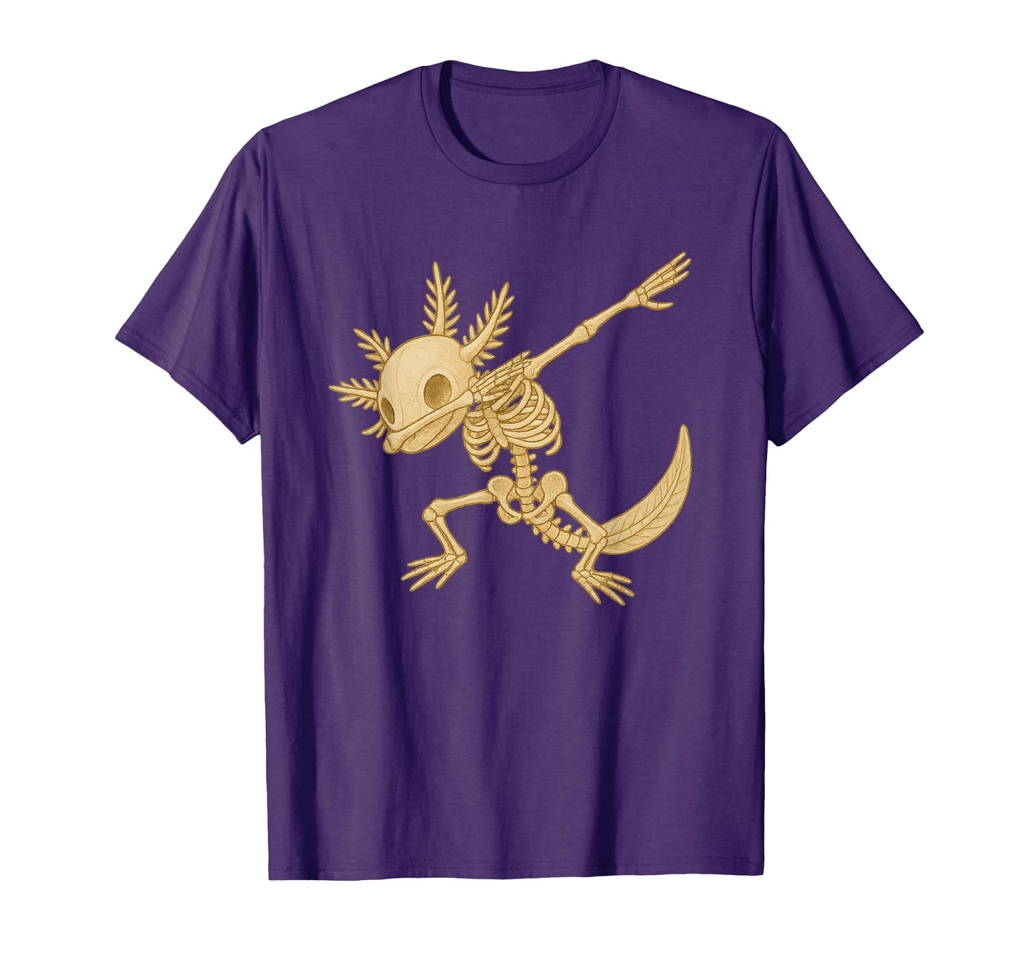 Funny Dabbing Axolotl Skeleton Halloween Axolotl Costume T-Shirt