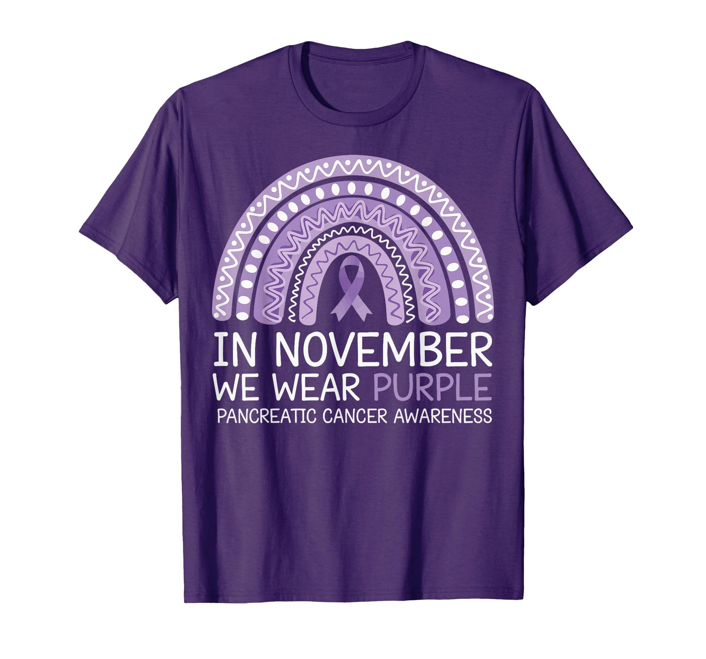In November We Wear Purple Pancreatic Cancer Awareness T-Shirt