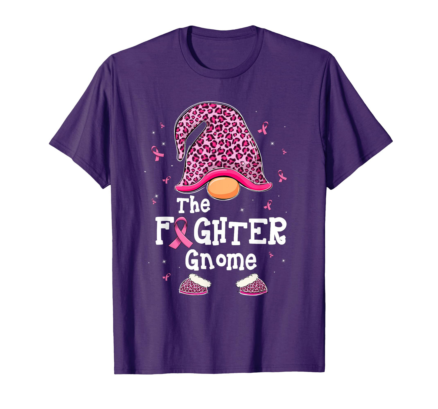 The Fighter Gnome Pink Warrior Breast Cancer Awareness Month T-Shirt