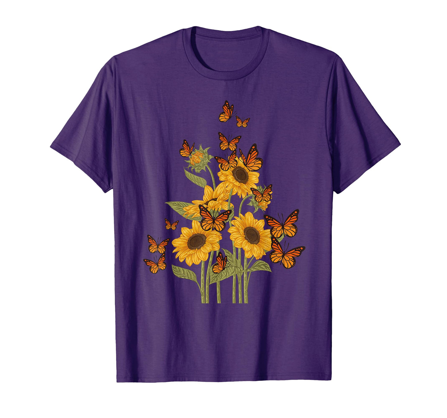 Butterfly Tree Beautiful Animal Butterflies Tree Nature T-Shirt