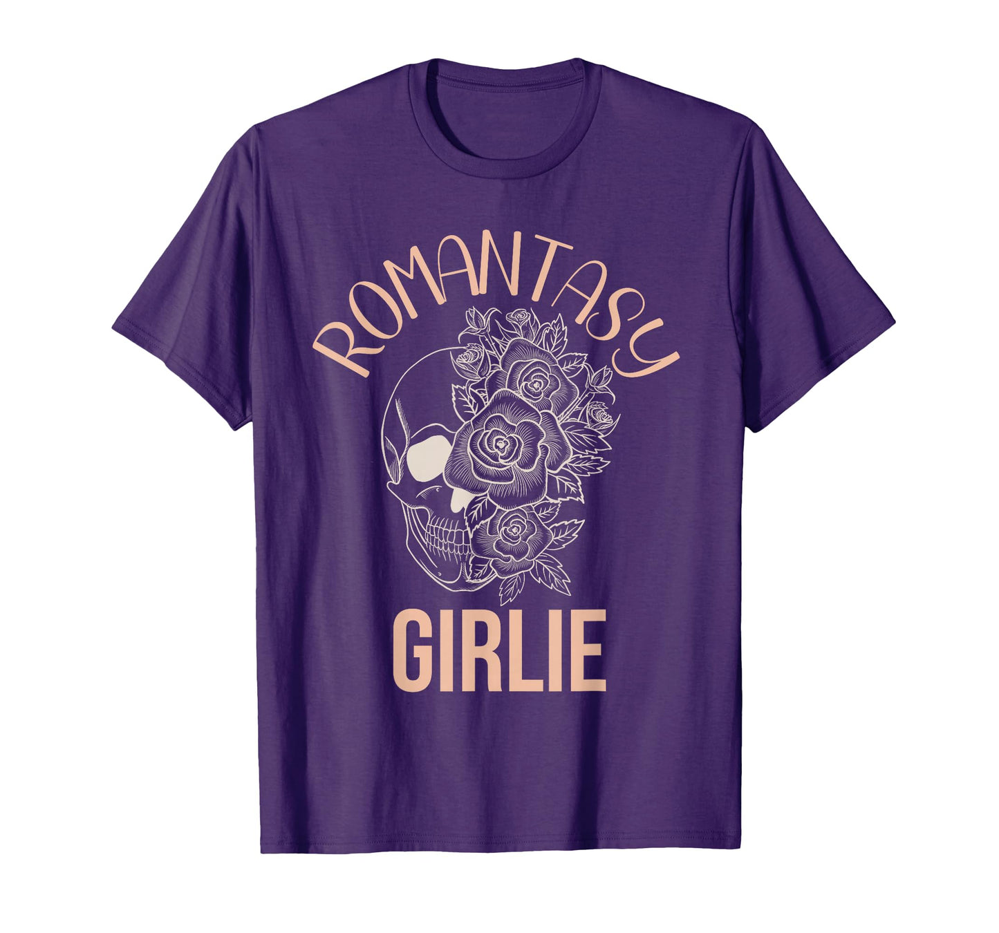 Romantasy Girlie Women Spicy Book Lover Romance Skeleton T-Shirt