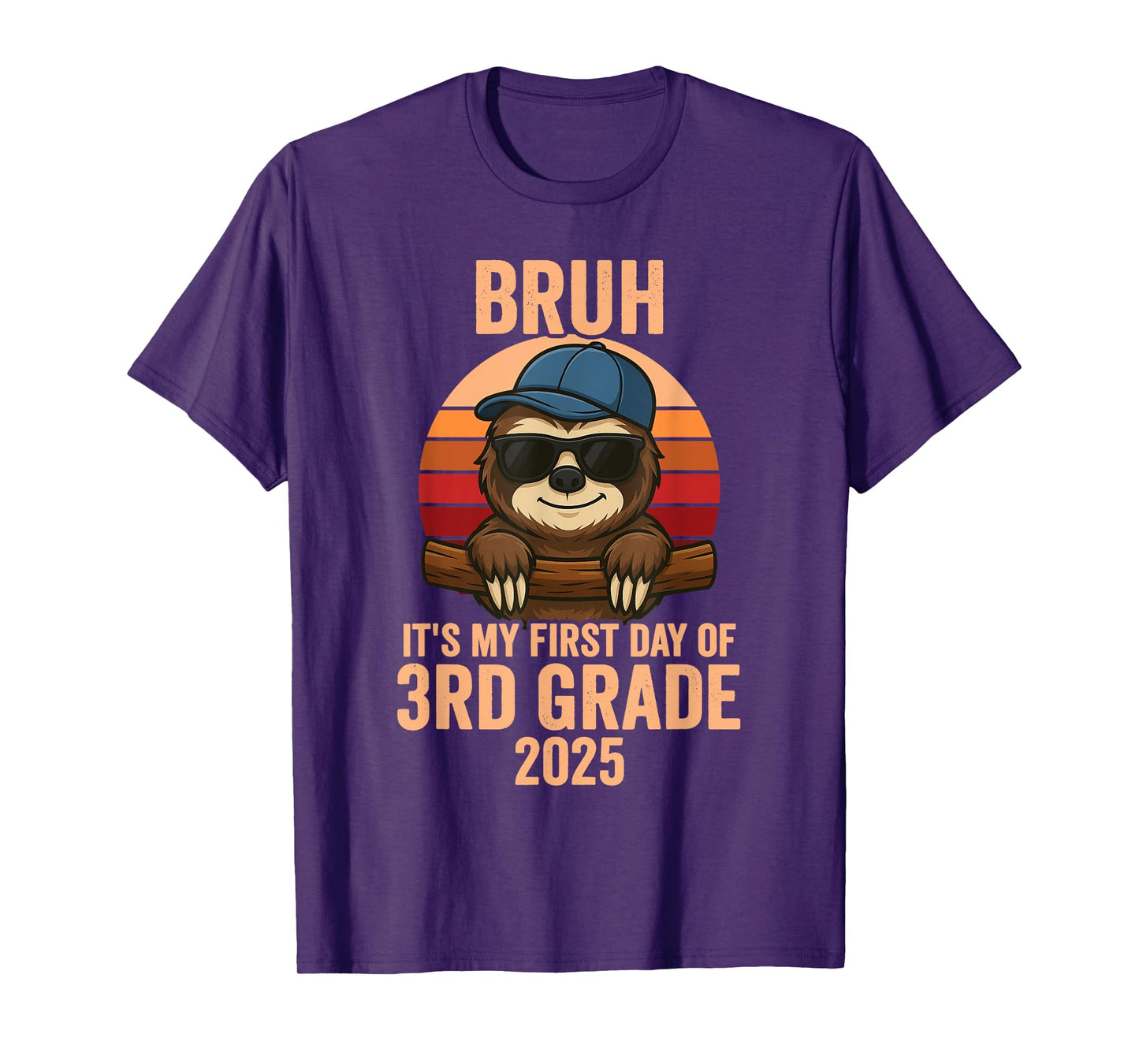3rd Grade 2025 Bruh It's My First Day Of Third Grade T-Shirt