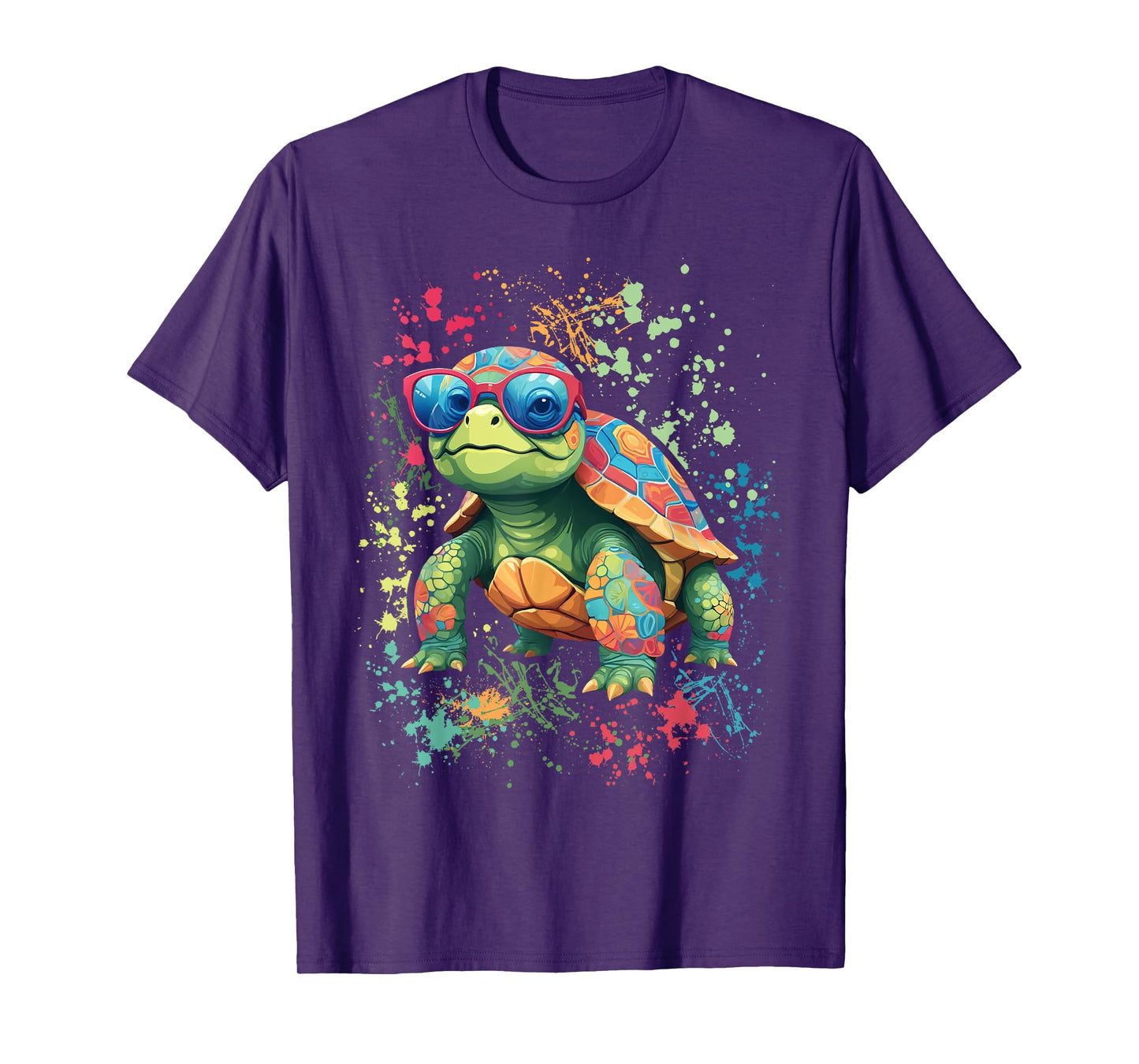 Turtle Colorful Turtle Outfit Mens Turtle Lover Turtle T-Shirt
