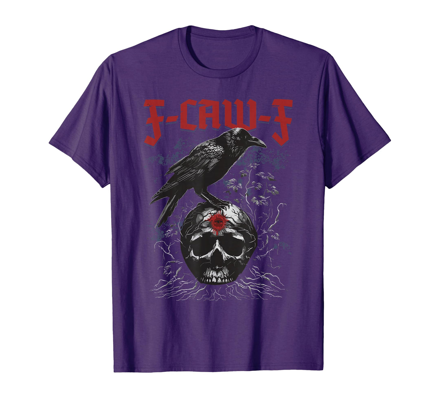 F-Caw-F Funny Halloween Crow Raven Gothic Humor T-Shirt