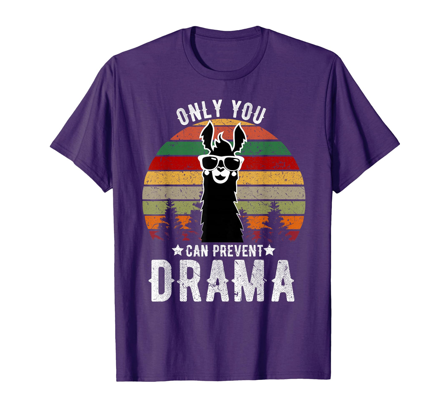 Vintage Only you can prevent drama Llama T-Shirt