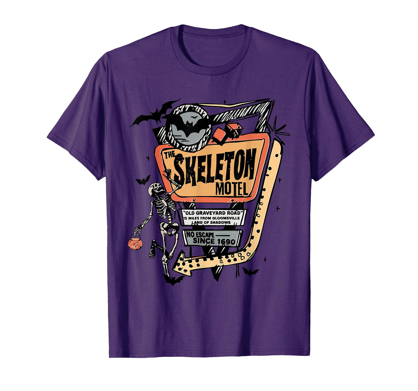 Skeleton Costume for Fall Autumn Halloween for Men Women T-Shirt