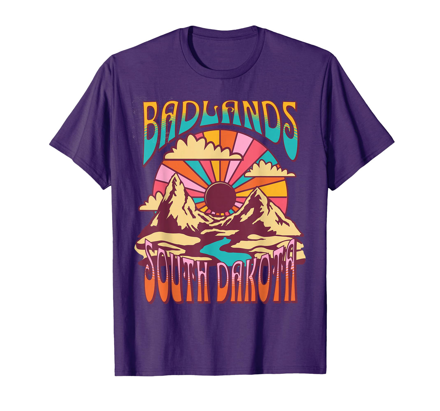Badlands South Dakota Nature Hiking Mountains Outdoors T-Shirt