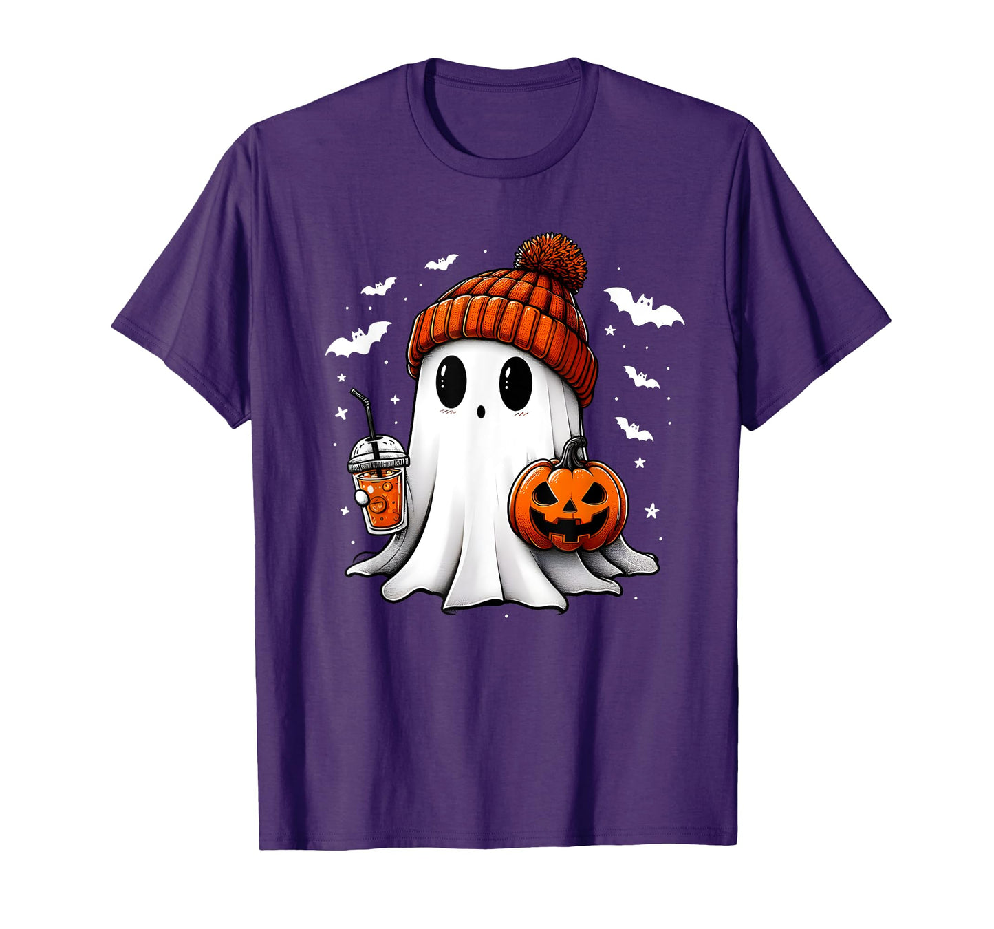 cute halloween ghost drink pumpkin T-Shirt