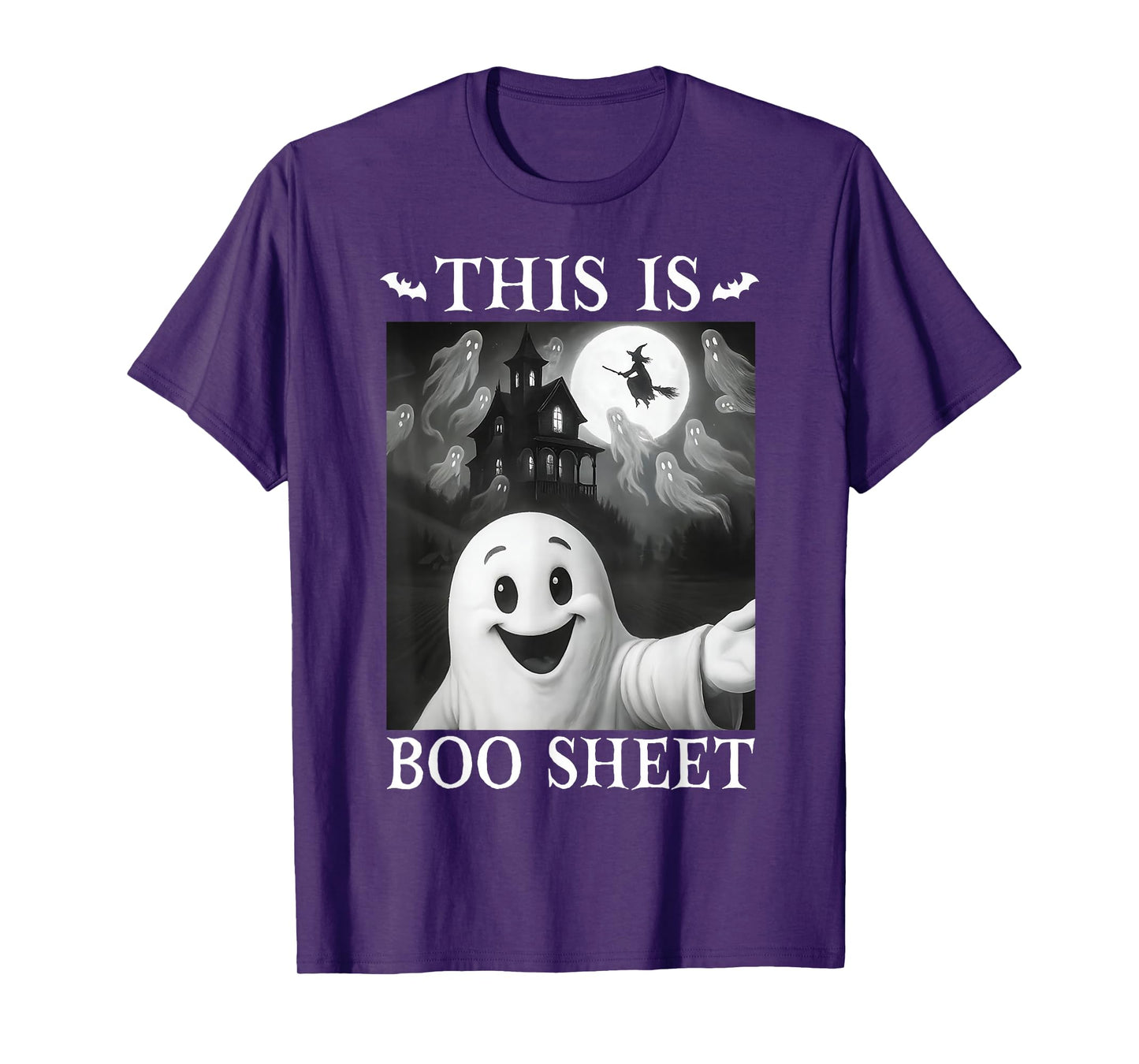 This is Boo Sheet Boo Ghost Halloween Men Women Kids T-Shirt