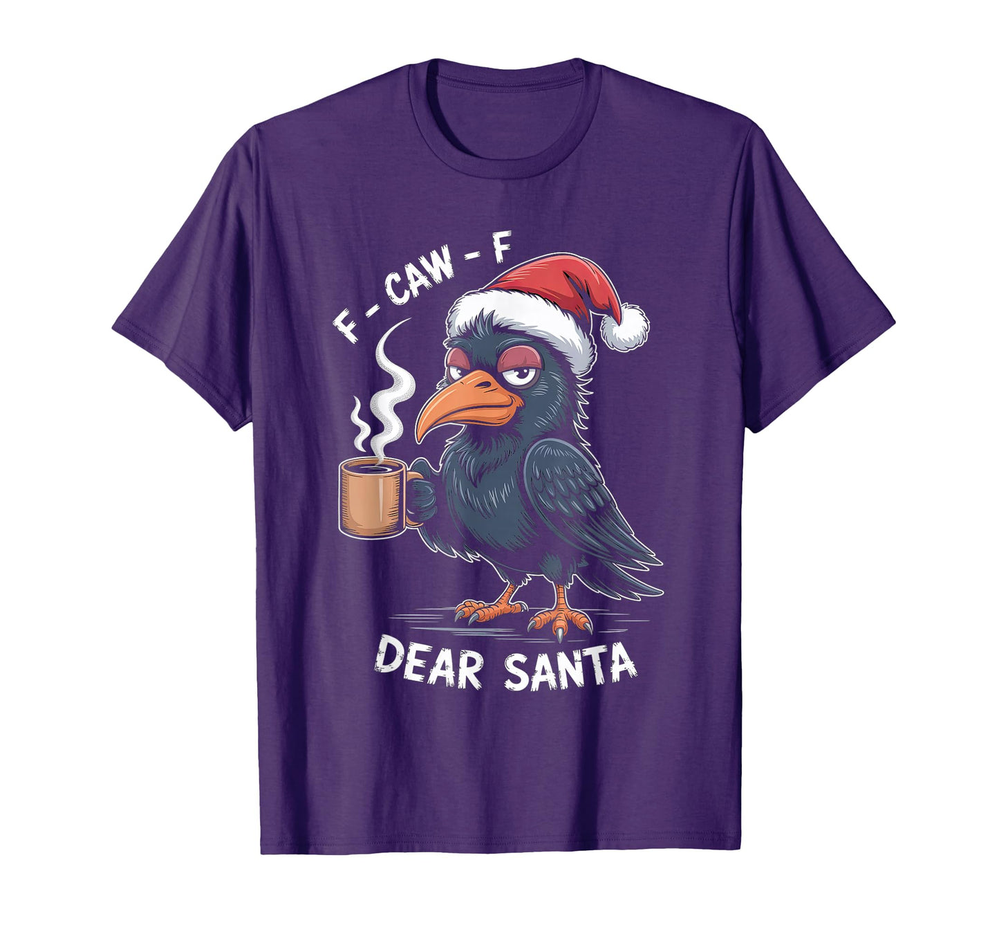 F-CAW-F Rooster Quote Meme Christmas Edition Raven T-Shirt