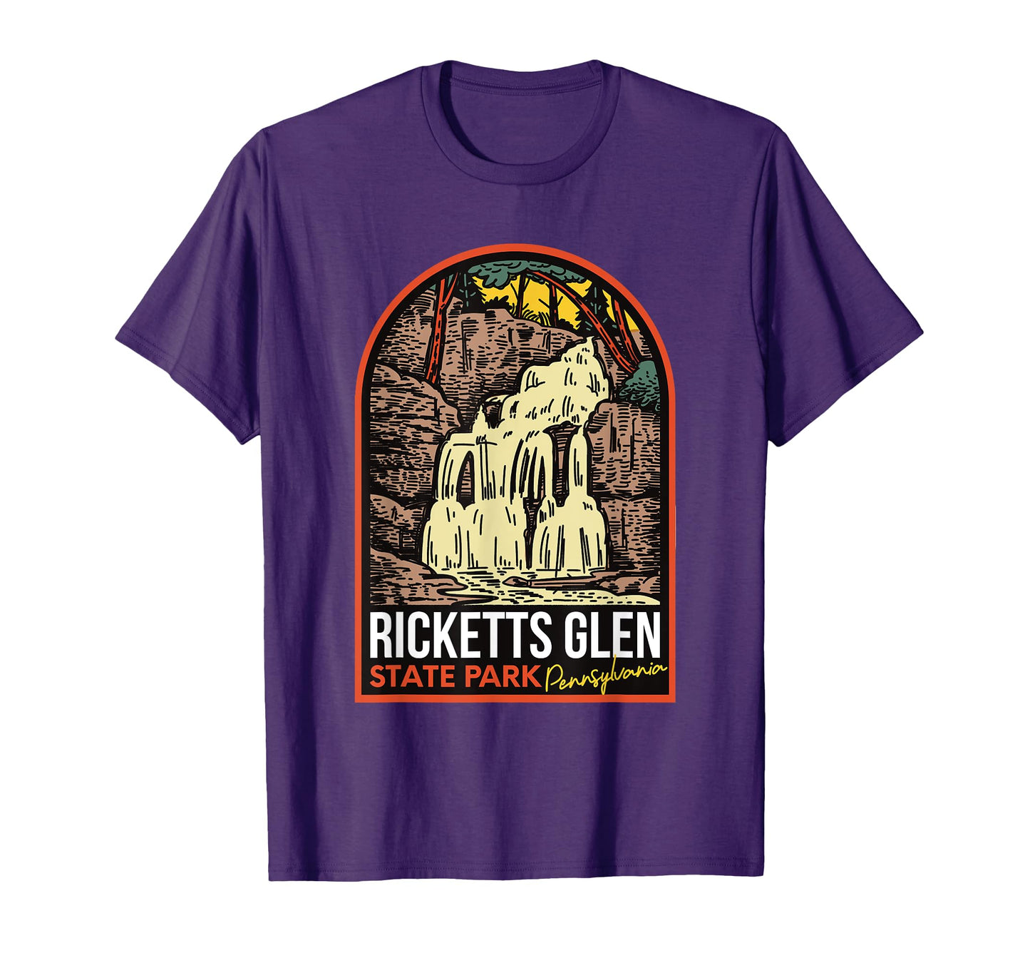 Ricketts Glen State Park Pennsylvania Vintage T-Shirt
