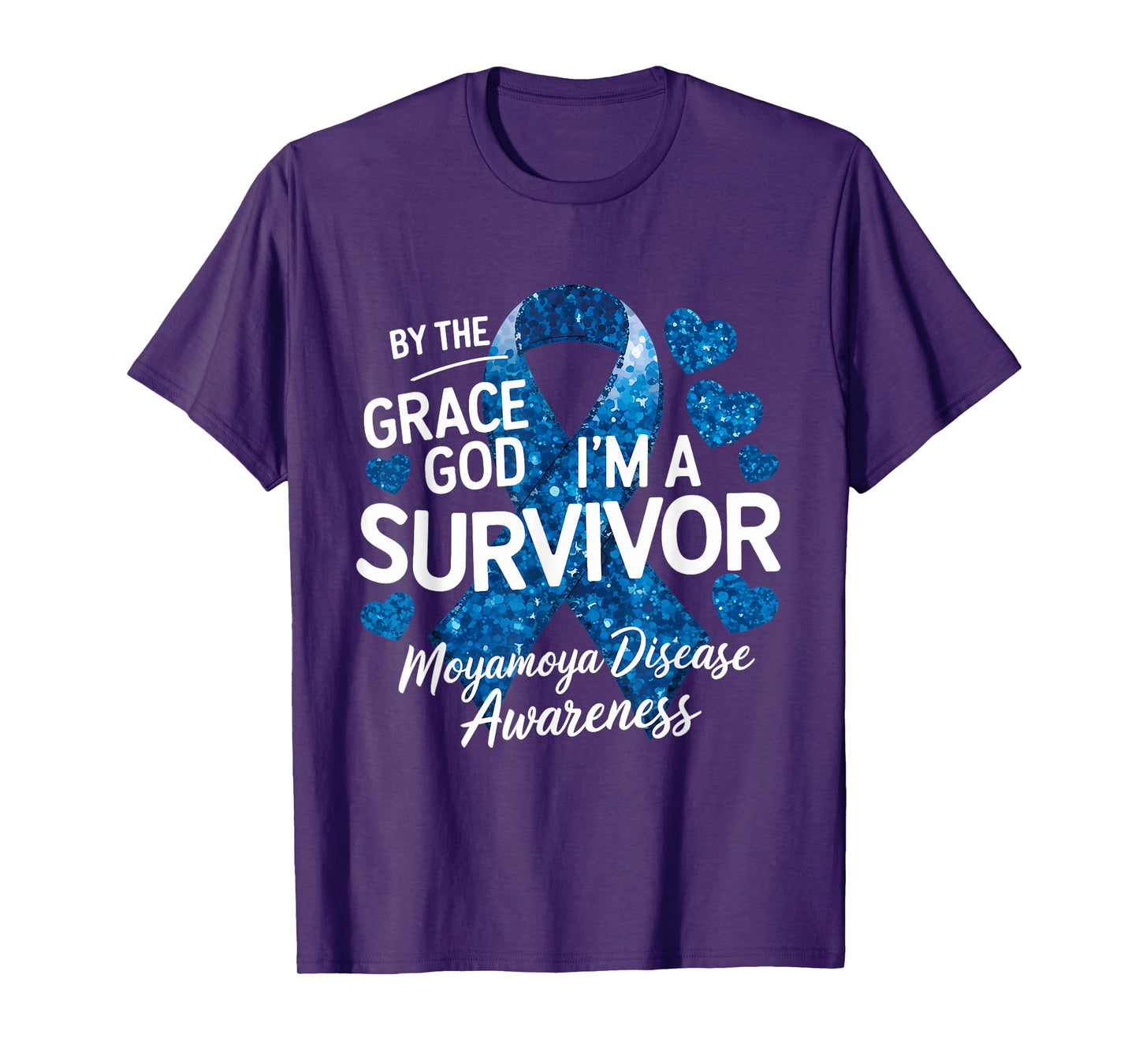 I'm A Survivor Blue Ribbon Moyamoya Disease Awareness T-Shirt
