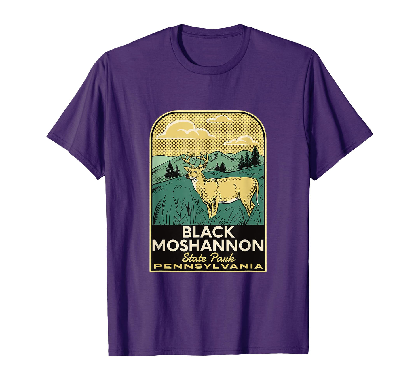 Black Moshannon State Park PA Vintage Travel T-Shirt