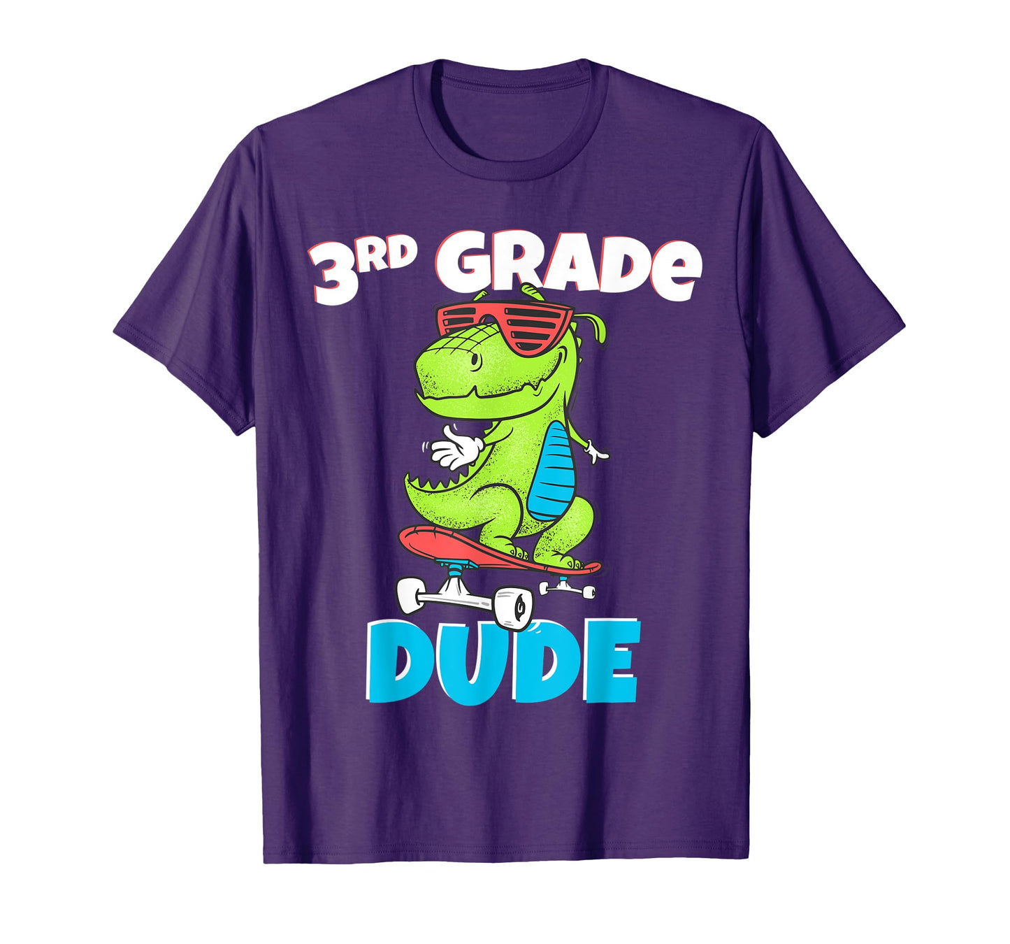 Kids 3rd Grade Dude Shirt Back To School Dinosaur Tshirt T-Shirt