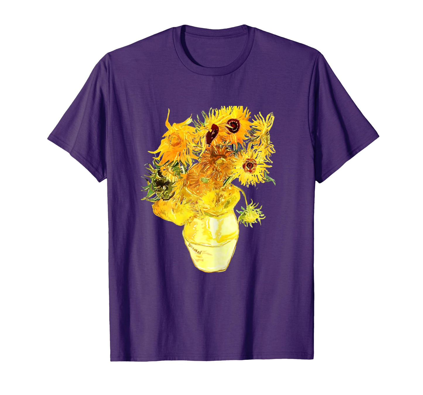 Van Gogh Sunflowers art Vintage Floral Painting T-Shirt