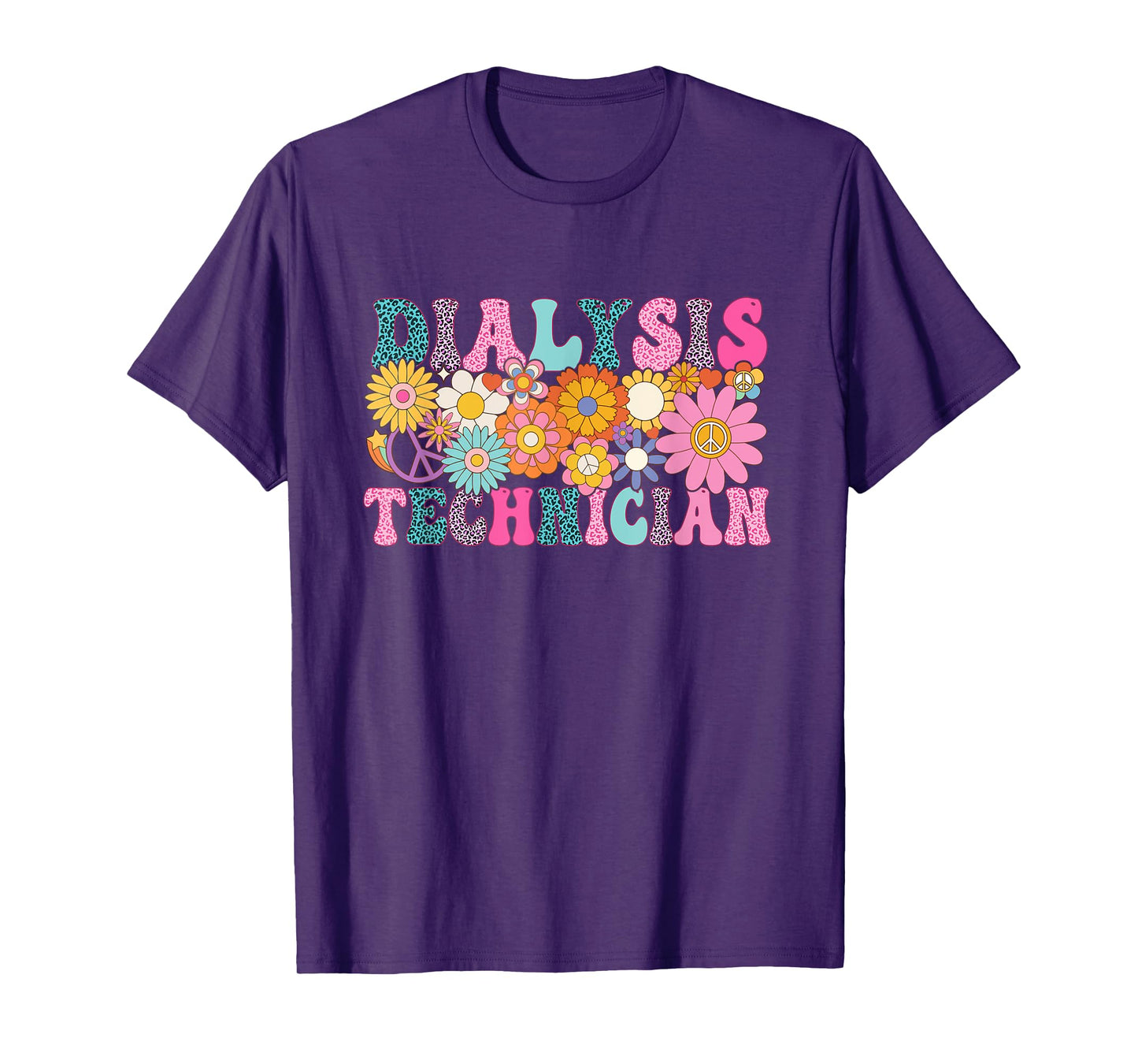 Dialysis Technician Week Groovy Appreciation Day For Women T-Shirt