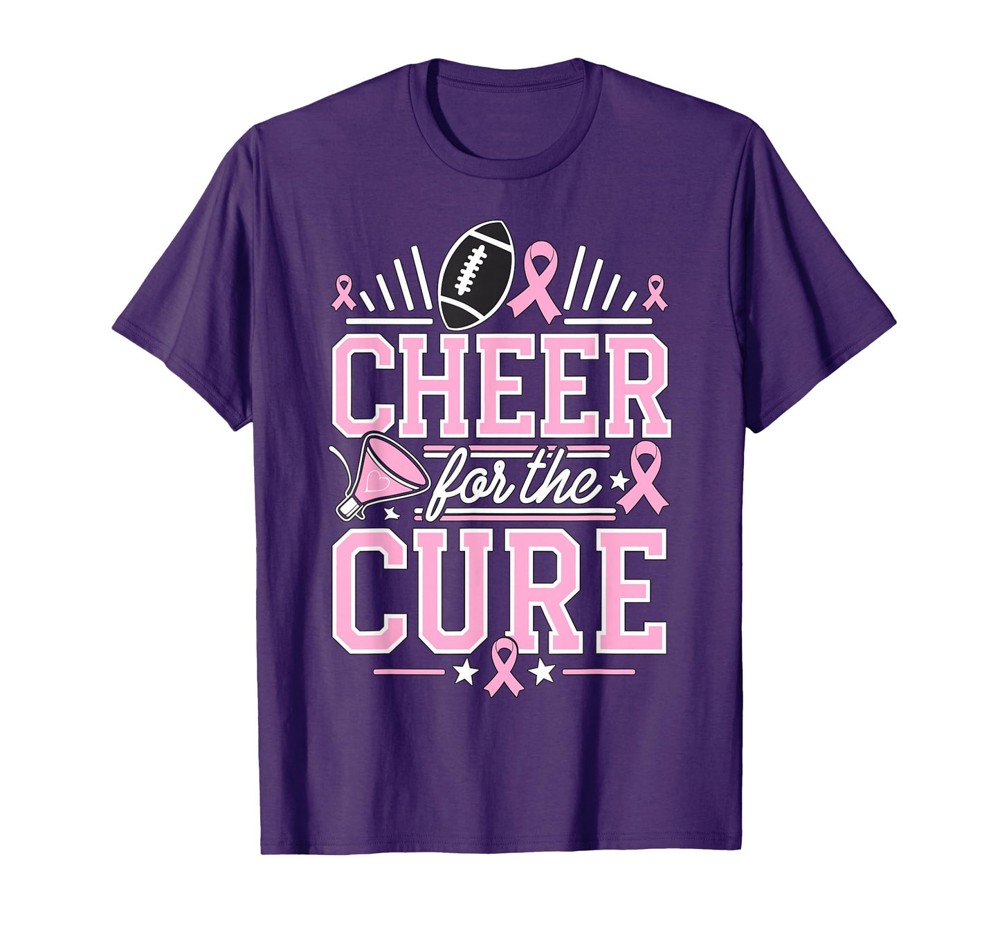 Cheer for the Cure Cheerleader Breast Cancer October T-Shirt