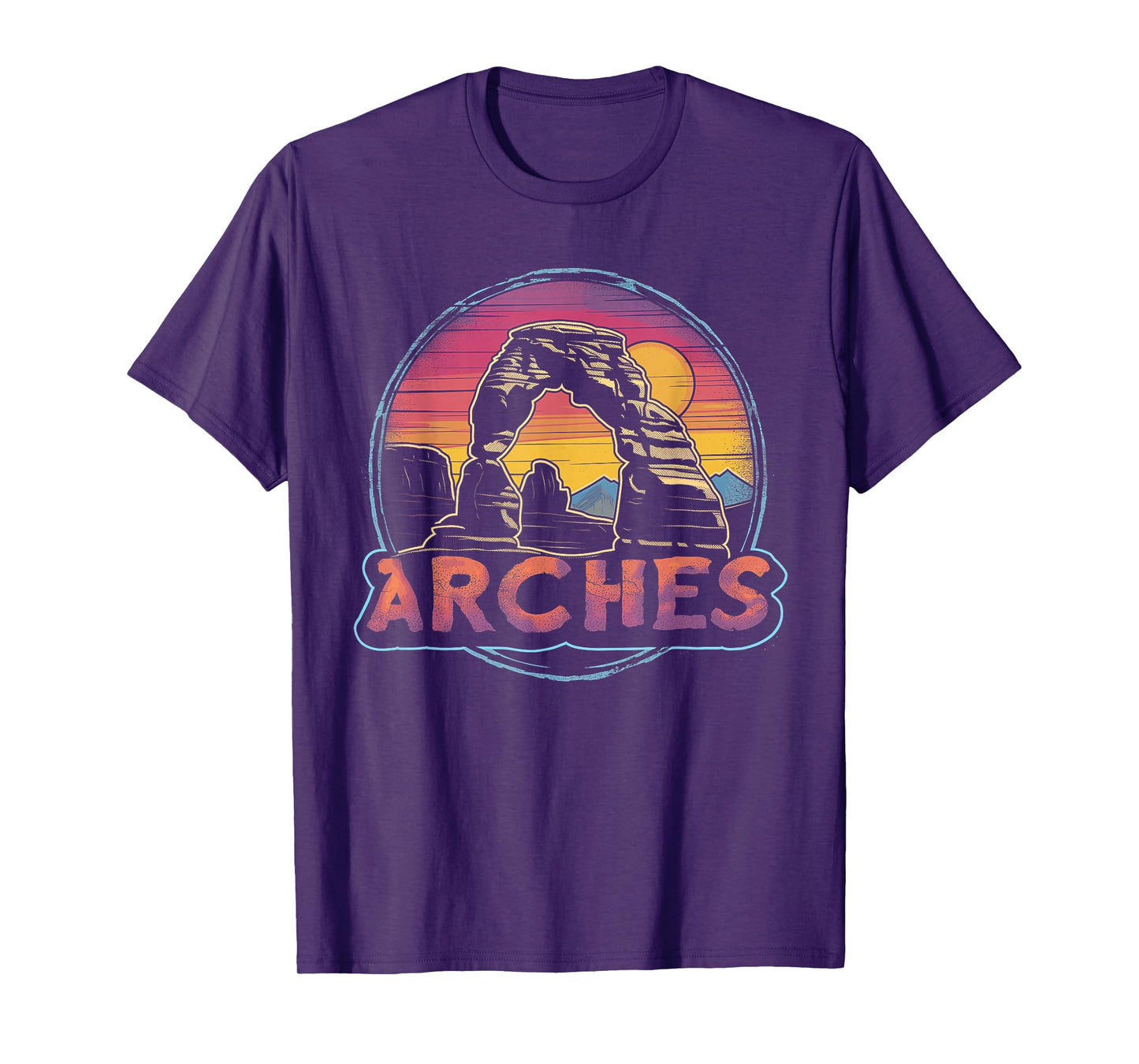 Arches - US National Park Utah Vintage Men Women Kids Retro T-Shirt