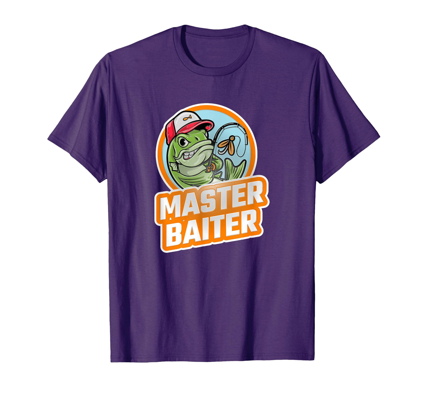 Master Baiter Vintage Bass Fishing Funny Angler T-Shirt