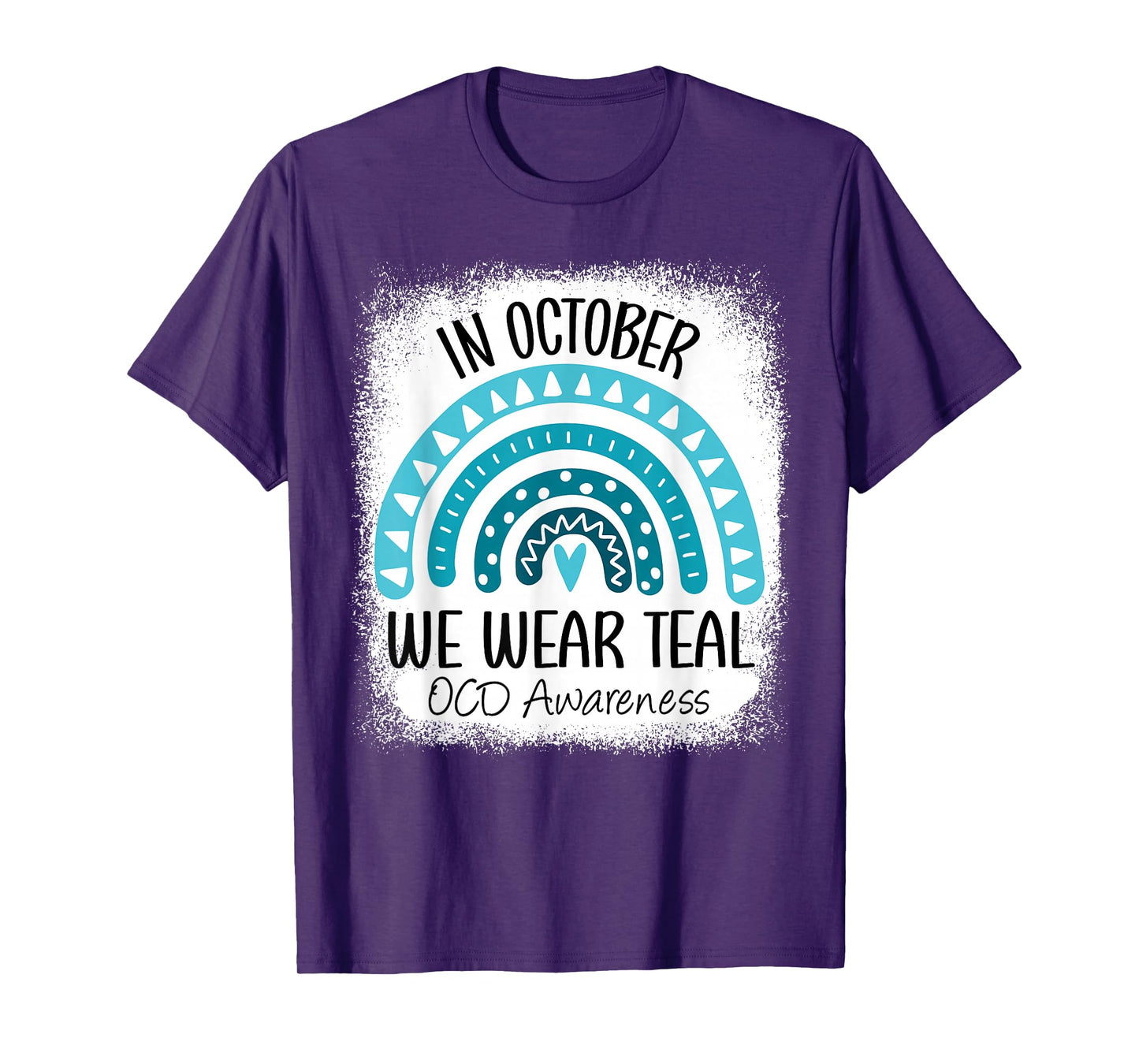 Rainbow Ribbon Obsessive-Compulsive Disorder OCD Awareness T-Shirt