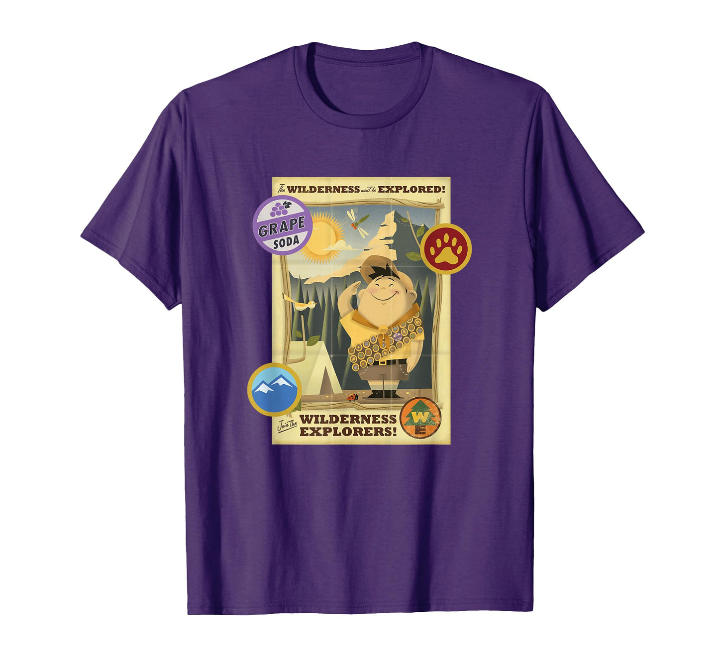 Disney Pixar Up Join The Wilderness Explorers Vintage Poster T-Shirt